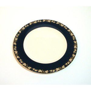 Wedgewood Whitehall 2000 Navy Rim Dinner Plate Replacement China